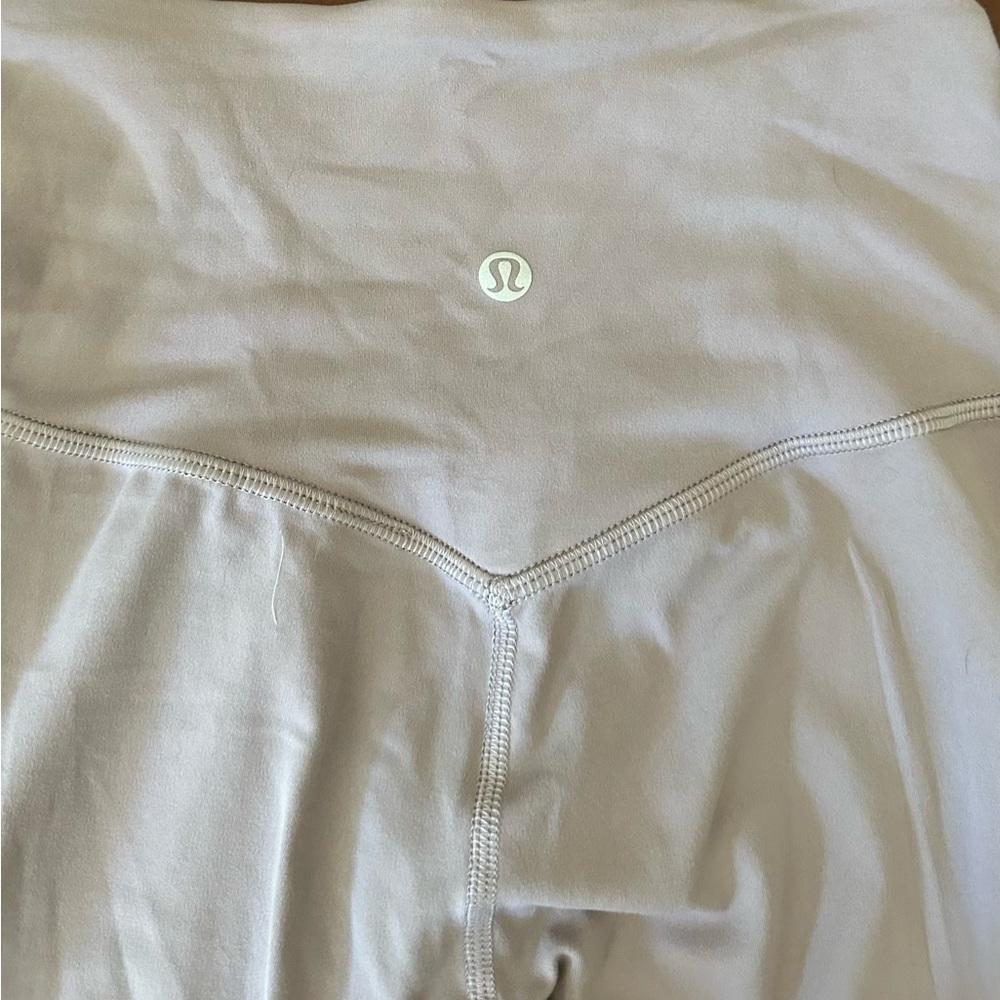 Light purple lululemon cut out pants